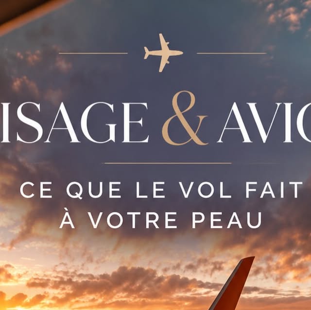 Peau et voyage en avion, protocole skincare