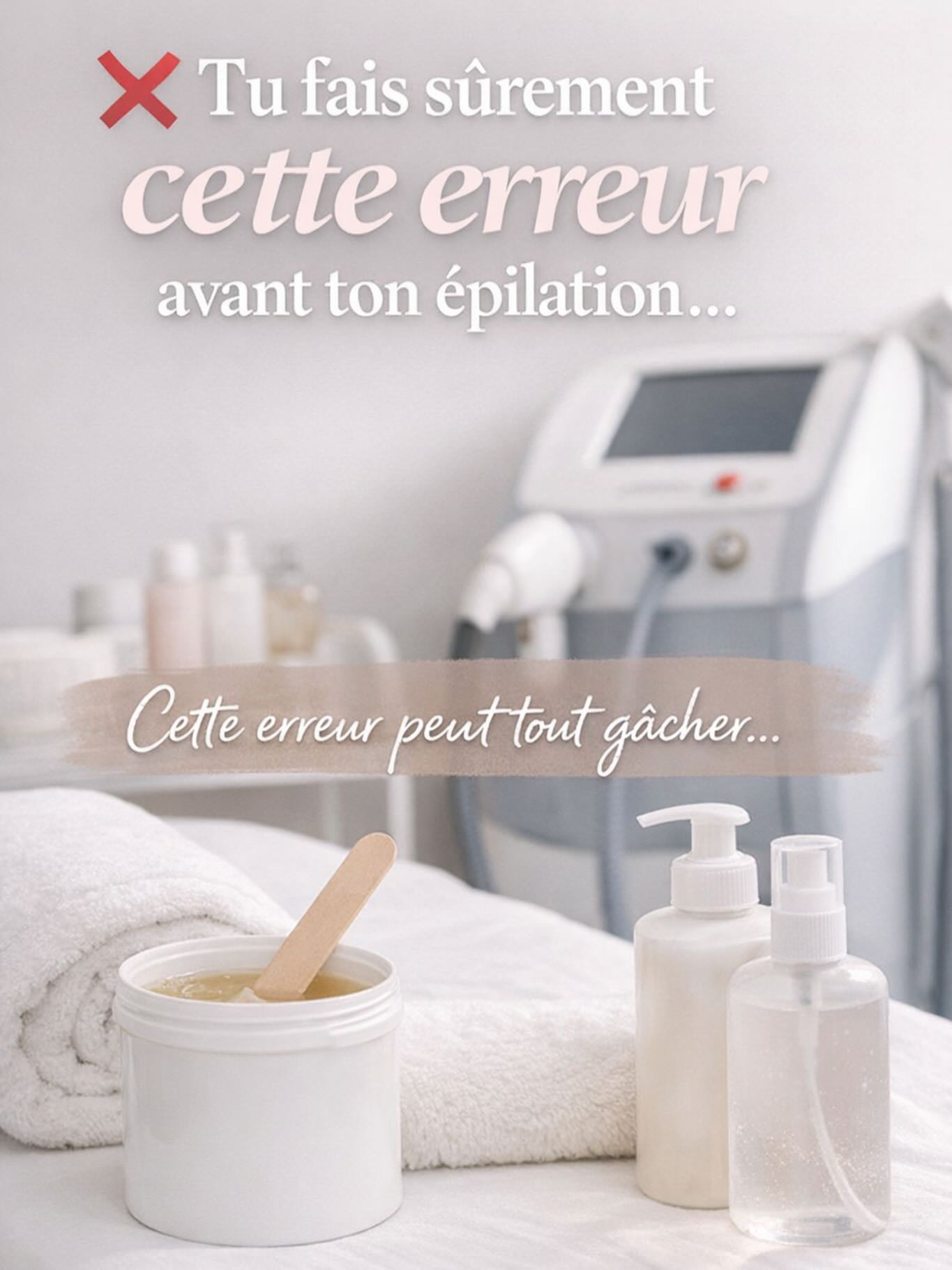 Erreurs à éviter avant épilation cire et laser