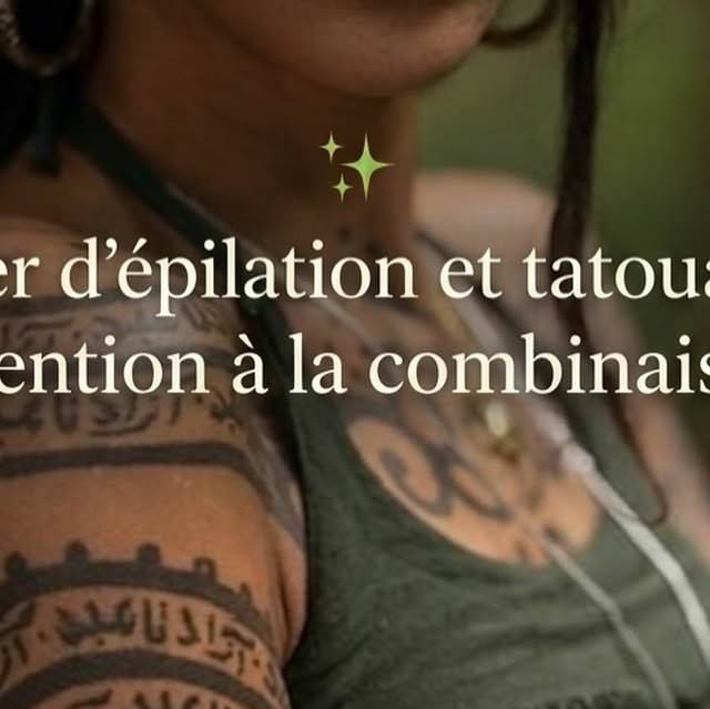 Laser epilation tatouage precautions zone tatouee