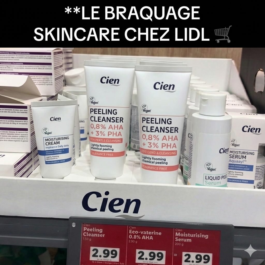 Skincare Lidl Cien Pro Beauty vs The Ordinary comparatif budget